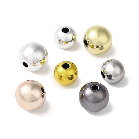 Plated Acrylic Beads, Round