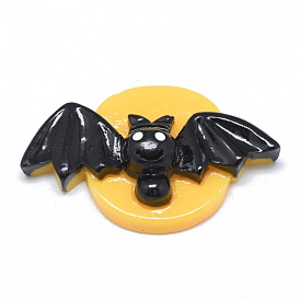 Resin Cabochons, Halloween Bat