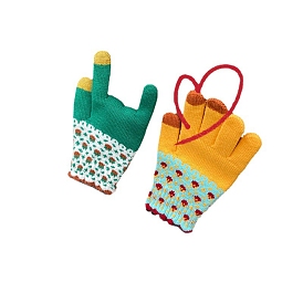 Gants de coton à tricoter, gants thermiques coupe-vent, gants à écran tactile