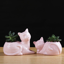 Dehua succulent ceramic flowerpot gardening creative kka office desk potted ceramic craft