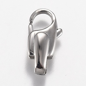 Polished 316 Surgical Stainless Steel Lobster Claw Clasps