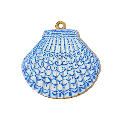 304 нержавеющей стальной эмали подвески, подвески в форме ракушек, ионное покрытие (ip)