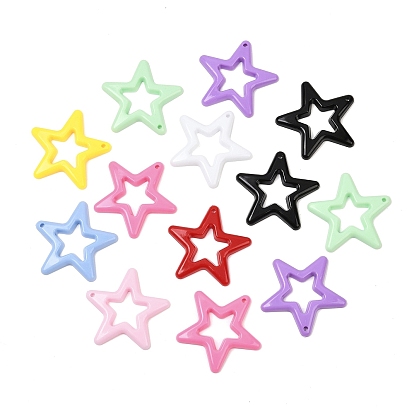 Непрозрачные акриловые подвески, звезда