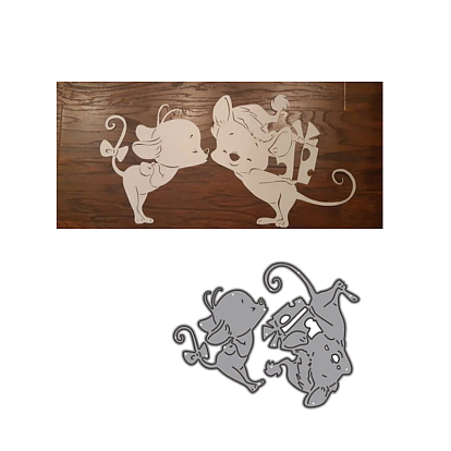 Carbon Steel Cutting Dies Stencils, for DIY Scrapbooking/Photo Album, Decorative Embossing DIY Paper Card, Mouse