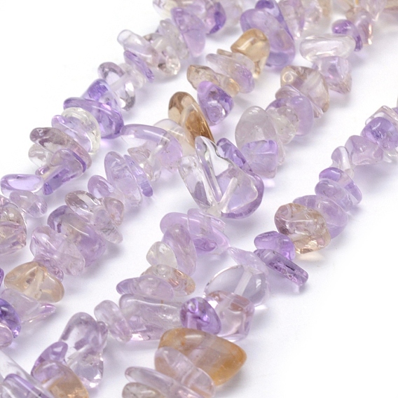 Natural Ametrine Beads Strands, Grade A, Chip