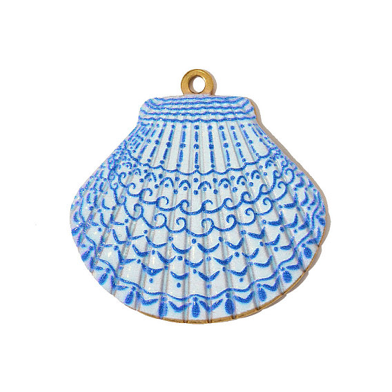 304 нержавеющей стальной эмали подвески, подвески в форме ракушек, ионное покрытие (ip)