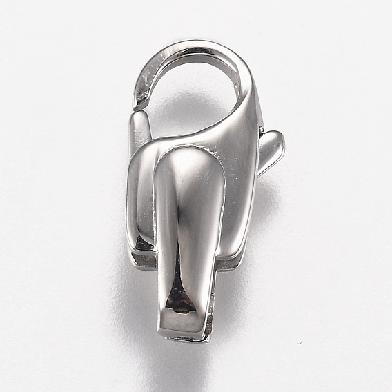 Polished 316 Surgical Stainless Steel Lobster Claw Clasps