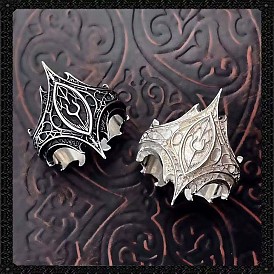 Готические манжеты из цинкового сплава с открытыми кольцами