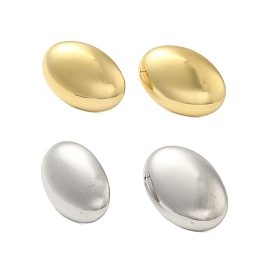 304 Stainless Steel Oval Stud Earrings for Women