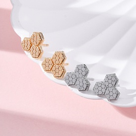 Латунь серьги, соты