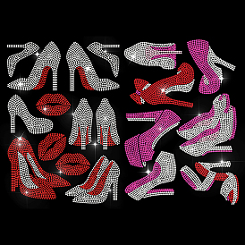 2шт. 2 стили стеклянные стразы для термоаппликации, гладить по аппликациям, аксессуары для костюма, для одежды, , брюки