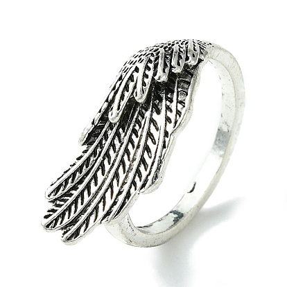 Wings Alloy Open Cuff Rings, Lead Free & Cadmium Free