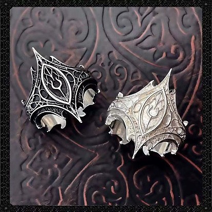 Готические манжеты из цинкового сплава с открытыми кольцами