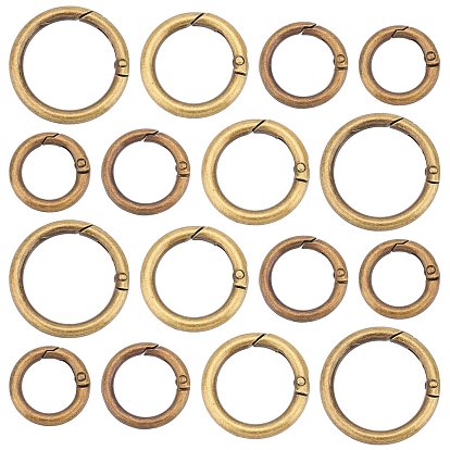 16 шт. 4 пружинные кольца из сплава, без кадмия и без свинца