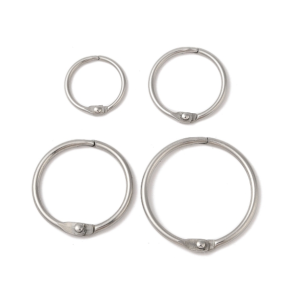 304 шарнирные кольца для переплета из нержавеющей стали, круглые кольца