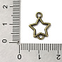 Tibetan Style Alloy Connector Charms, Cadmium Free & Lead Free, Star