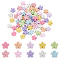 60шт 10 цвета цинковый сплав бусины, цветок