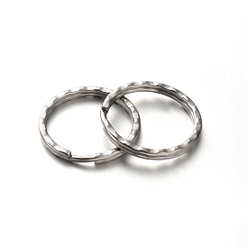 304 брелоки из нержавеющей стали сплит, брелок для ключей, 30x3.2 мм