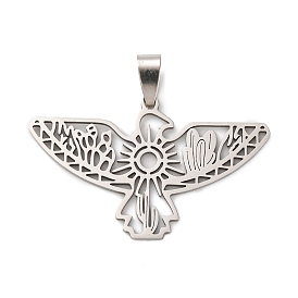 201 подвески из нержавеющей стали, амулет в виде полого ацтекского орла, анти-тускнение