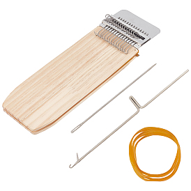 Wood Knitting Looms, with Pin, Rubber Findings
