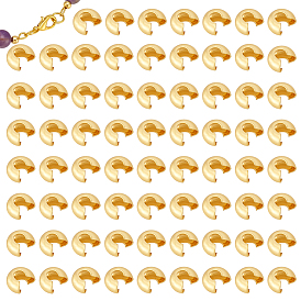 160 шт. 304 крышки обжимных бусин из нержавеющей стали