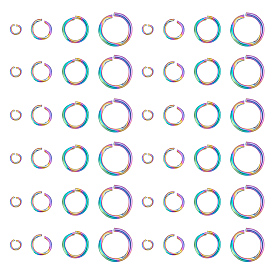 160 шт. 4 стиль 304 открытые соединительные кольца из нержавеющей стали для плетения кольчуги, круглые кольца