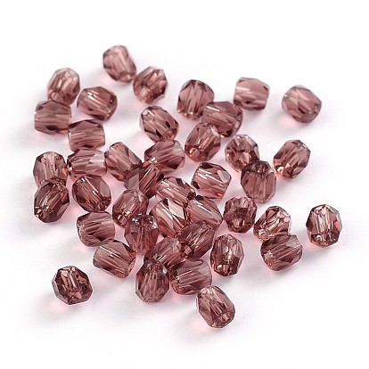 Faceted Transparent Glass Round Beads, 3mm, Hole: 0.5mm, about 600pcs/bag