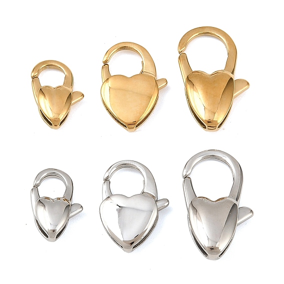 316 нержавеющая сталь застежка когтя омара, сердце