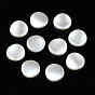 Perles de nacre en plastique ABS, plat rond