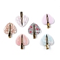 Valentine's Day Heart Acrylic Alligator Hair Clips, with Metal Clips, for Women Girls