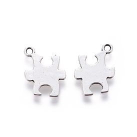 Сплавочные подвески тибетского стиля, кусок головоломки, Символ аутизм головоломка, без кадмия и без свинца, 22x14x1 мм, Отверстие : 2 мм , около 1176 шт / 1000 г