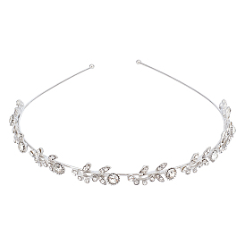 Сплав со стразами резинки для волос для женщин и девочек, лист