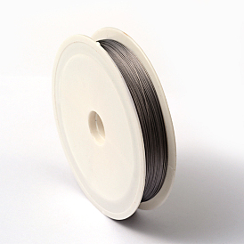 Tiger Tail Wire, Nylon-coated 304 Stainless Steel, Original Color, 0.7mm , about 82.02 Feet(25m)/roll, 10 rolls/group