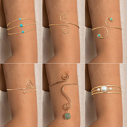 Стильные железные браслеты-манжеты