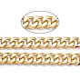 Aluminum Textured Curb Chains, Diamond Cut Twist Link Chains, Unwelded