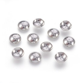 201 Stainless Steel Bead Caps, Apetalous