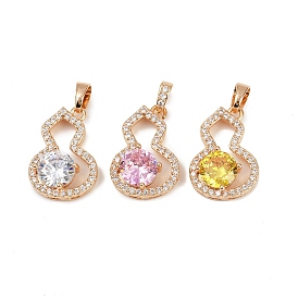 Латунные микро проложить кубического циркония подвески, тыквенные прелести, долговечный, без свинца и без кадмия