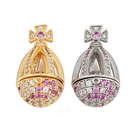 Латунные микропроволочные кубические циркониевые медальоны, слезинки