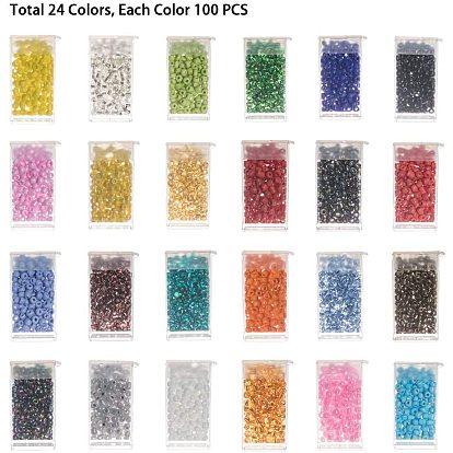 Glass Seed Beads, Opaque Colours Seed, Round