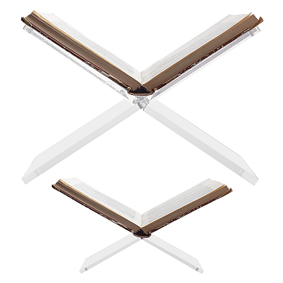 2шт. 2 варианты акриловых подставок для книг, настольные подставки для книг, полка для чтения книг