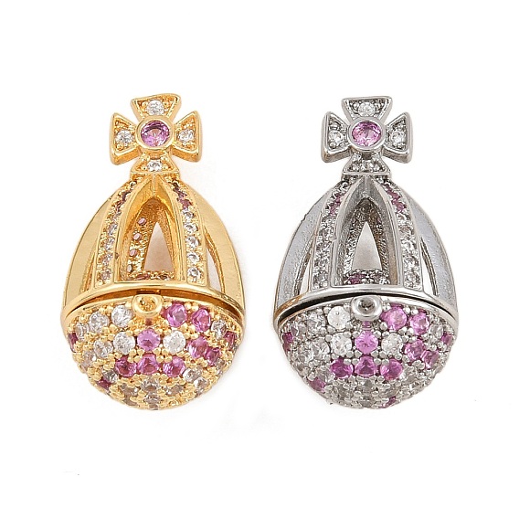 Латунные микропроволочные кубические циркониевые медальоны, слезинки