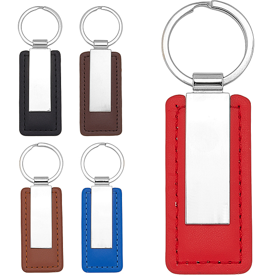 5шт 5 цвета брелок из искусственной кожи, С результатами железа и сплавов