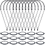 40Pcs 2 Styles Adjustable Waxed Cord Pendant Necklace & Bracelet Makings