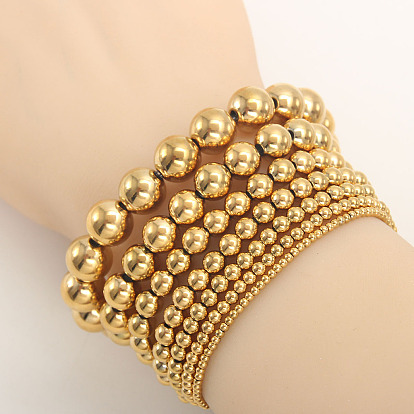 Браслеты из круглых бусин-ракушек для мужчин и женщин