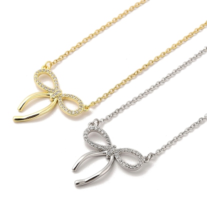 304 подвесные из нержавеющей стали ожерелья, ожерелья с подвесками из латуни с прозрачным кубическим цирконием и микропаве