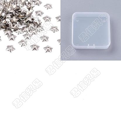 5 pétales de fleurs coupelles en acier lisse surface 304 inox