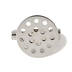 304 Застежки для брошей в виде круглого сита из нержавеющей стали