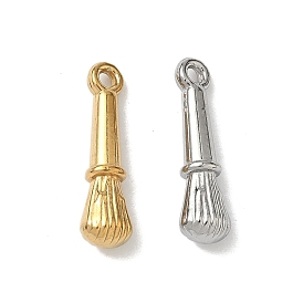 304 подвески из нержавеющей стали, брелок в виде каллиграфической кисти-ручки