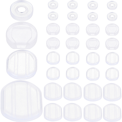 120шт 4 стиль силиконовые клипсы на подушечки для сережек