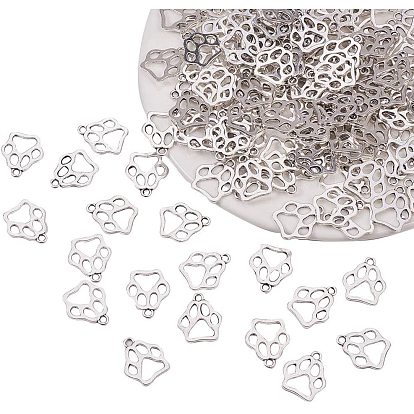 Тибетский стиль сплава цинка подвески, собака отпечатки лап